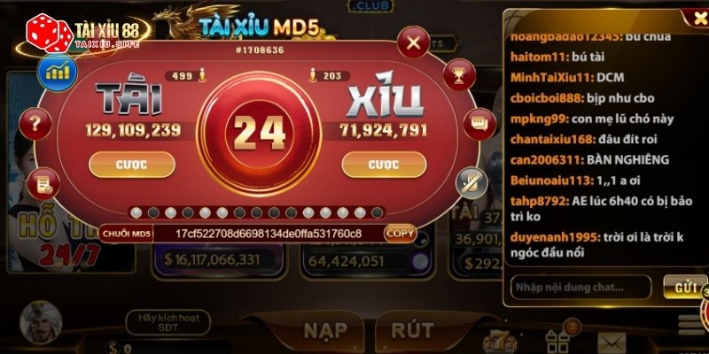 Hình ảnh Tài Xỉu HIT CLUB MD5